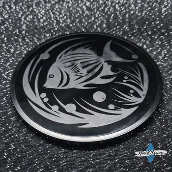 Gravure sur sous verre Poisson