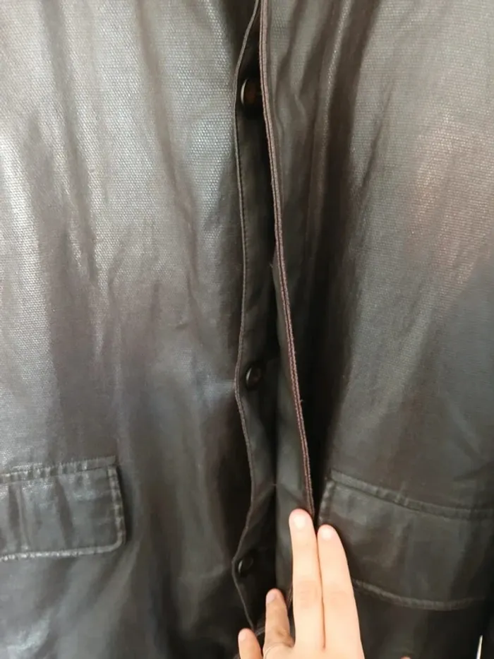 Blouson doublé eden park marron L vintage - photo numéro 3