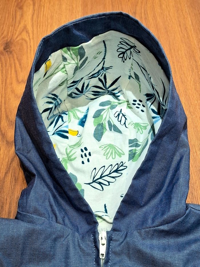 Veste coupe-vent à capuche Petit Béguin – 24 mois – bleu – enfant / bébé - photo numéro 6