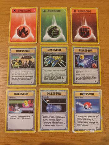 Lot 9 cartes Pokémon wizard vintage Neo destiny jungle set de base