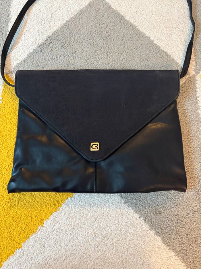 Sac à bandoulière en cuir synthétique vintage - photo numéro 2