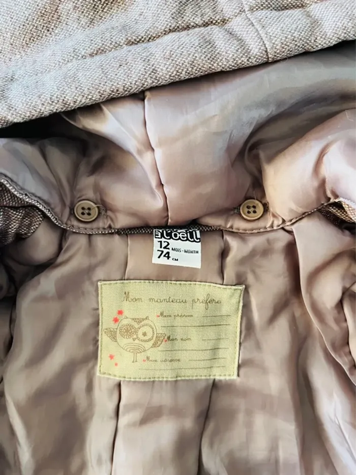 Manteau automne hiver bébé fille tape à l’œil - photo numéro 5