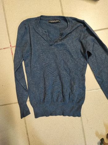 Pull bleu gris