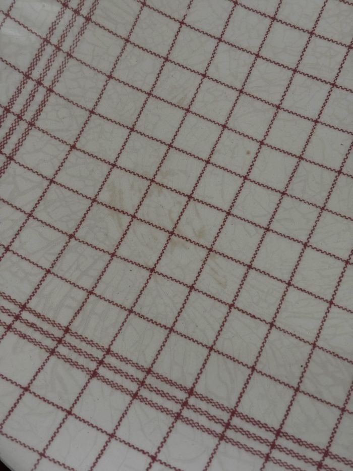 Vintage plat creux gien motif torchon - photo numéro 2