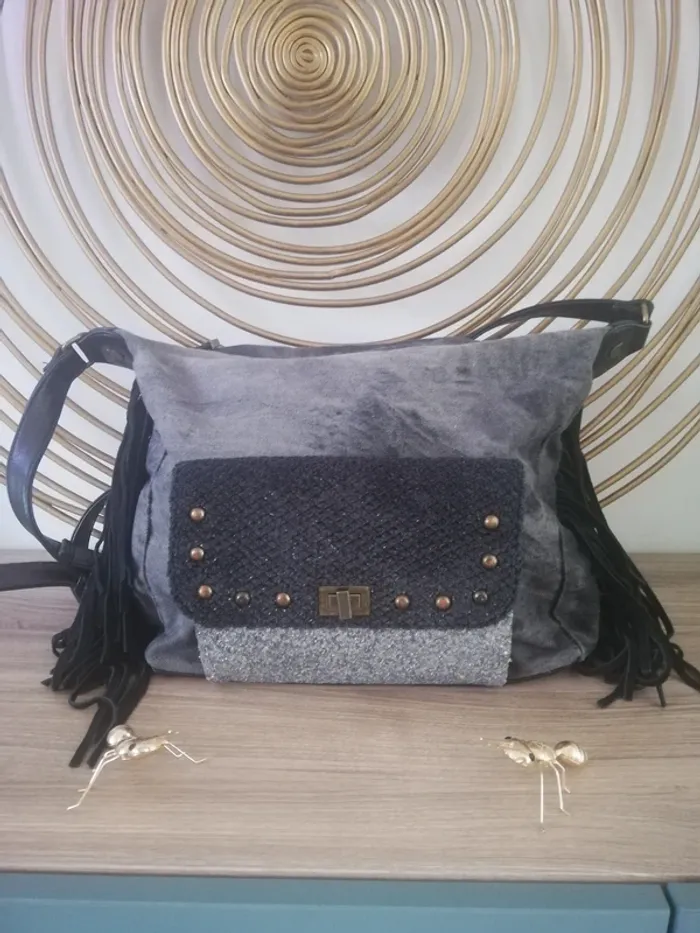 Sac bandoulière denim Lollipops