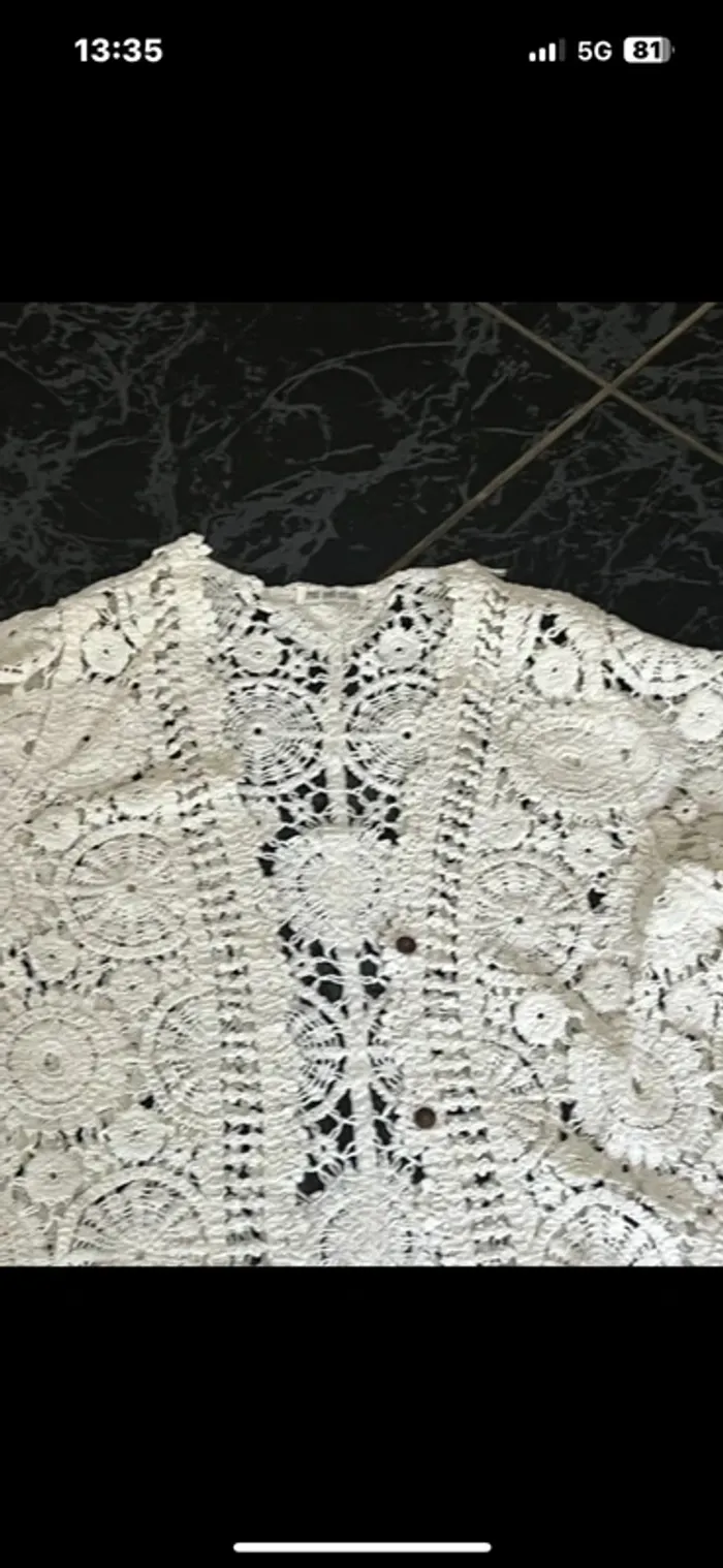 Kimono crochet plage S et M - photo numéro 5