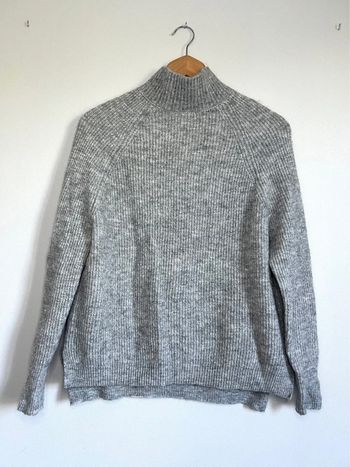 Pull col roulé Camaïeu gris