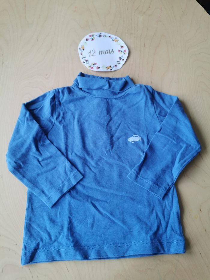 Lot de 4 t-shirts manches longues bébé garçon 12mois in extenso - photo numéro 2
