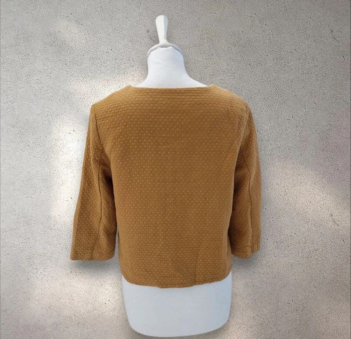 Veste chemise en coton moutarde Charlior taille S - photo numéro 4