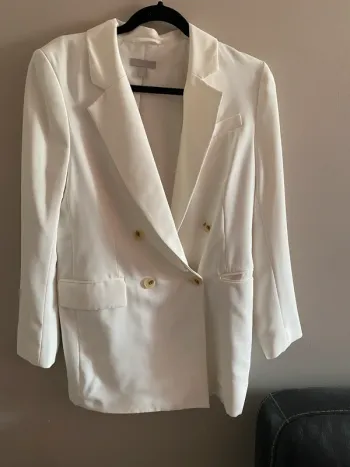 Blazer blanc basique H&M