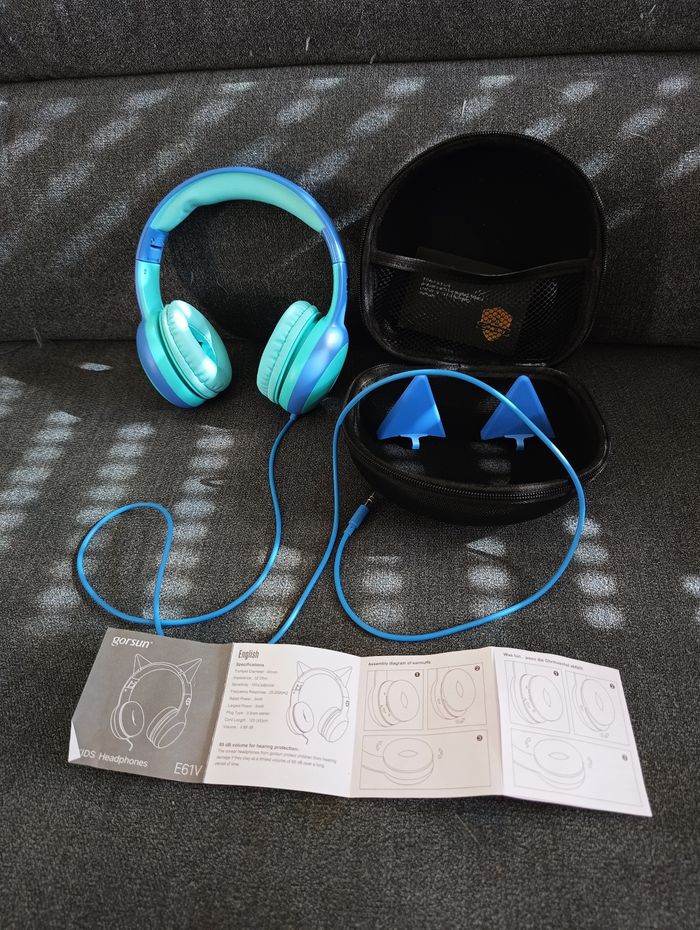 Lot casque pliables  enfant avec boîte - photo numéro 4