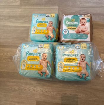 Lot de 6 paquets de couches Pampers
