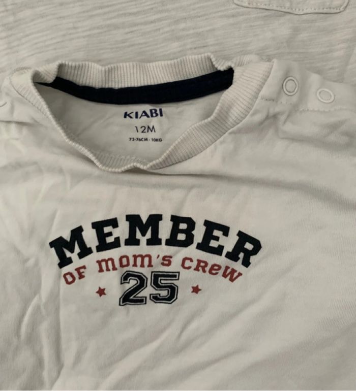 TEE shirt manche longue 12 mois - photo numéro 3