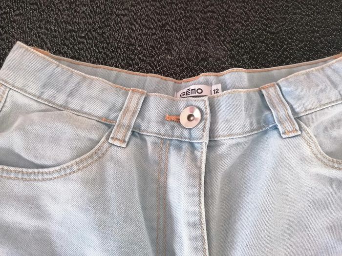 Short en jean fille gemo taille 12ans #12ans_krocaro - photo numéro 5