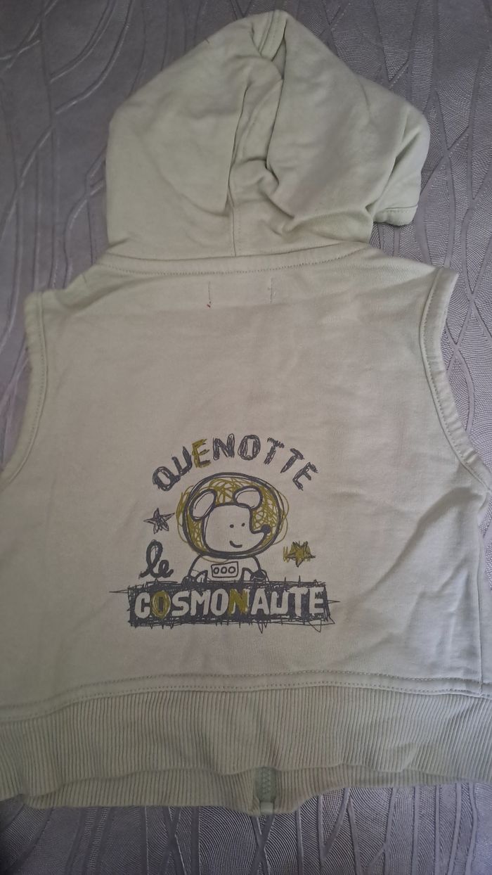 Lot T shirt et sweat sans manches garçon 6 mois - photo numéro 3