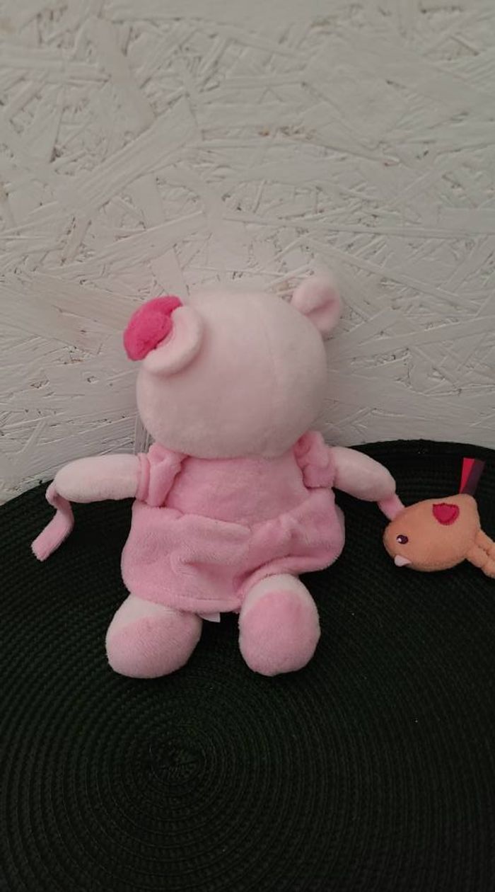 Doudou d'activité ours POMMETTE Intermarché peluche d'éveil grelot - photo numéro 3