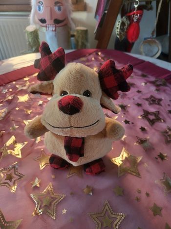 Peluche élan de Noël