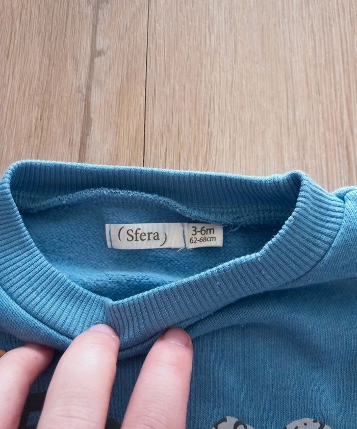 sweat bleu - photo numéro 2