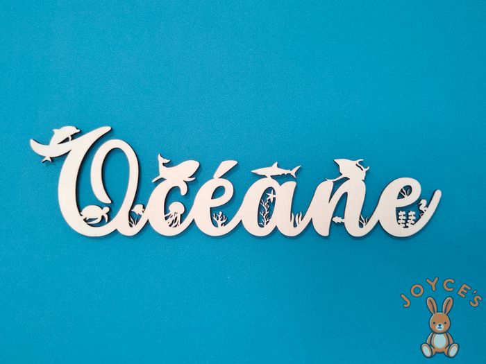 Décoration de porte Prénom personnalisé theme Océan Mer 🐋🐬🐟🪸