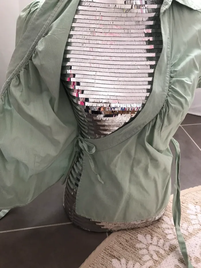 Chemise cache Coeur taille 38 - photo numéro 4