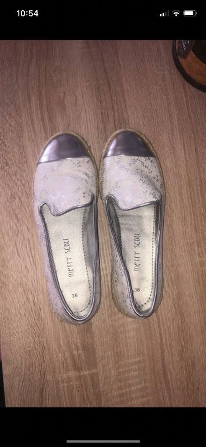 espadrilles argentée