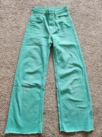Jean large vert taille 36