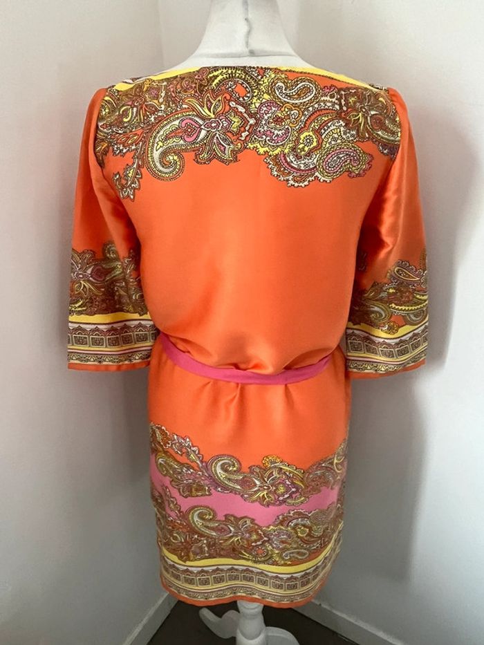 Robe orange à motifs H&M S - photo numéro 6