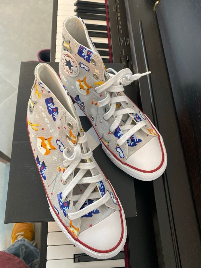 Converse high petit renard au ski taille 37,5 - photo numéro 2