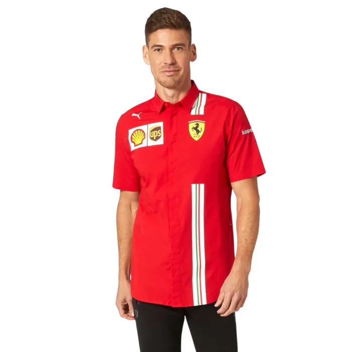 Polo chemise Ferrari Puma Écurie Ferrari rouge homme Taille XL Neuf