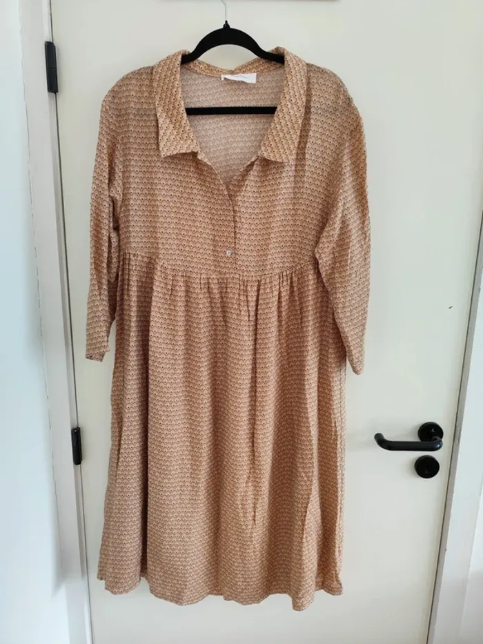 Belle robe longue American Vintage marron neuve - photo numéro 4