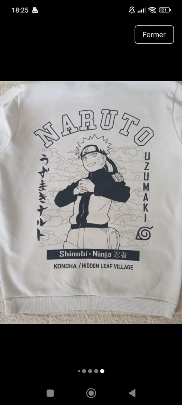 Sweat à capuche Naruto Shippuden T S - photo numéro 7