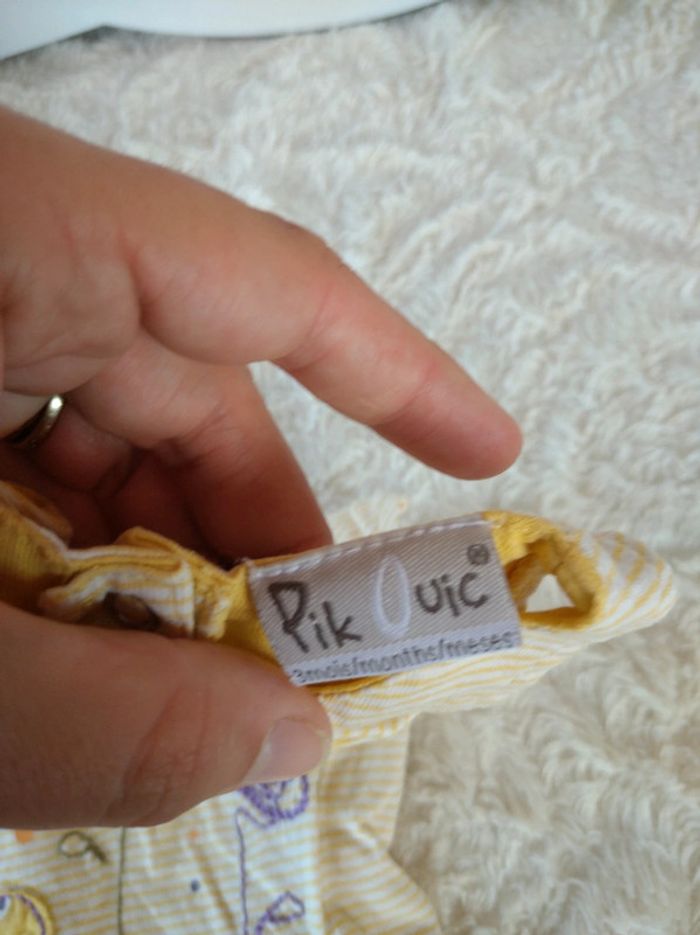 Robe été Fille 3mois Fleurs Oiseaux Pik Ouic 100% coton - photo numéro 6