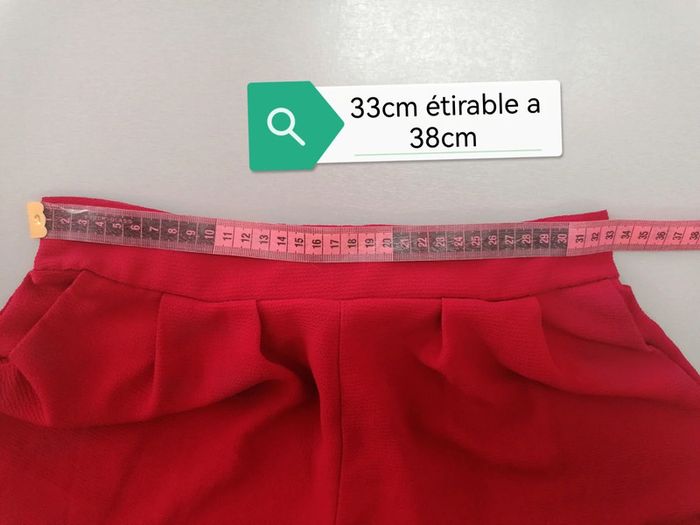 Short fluide bordeaux Zuiki 38 - photo numéro 8