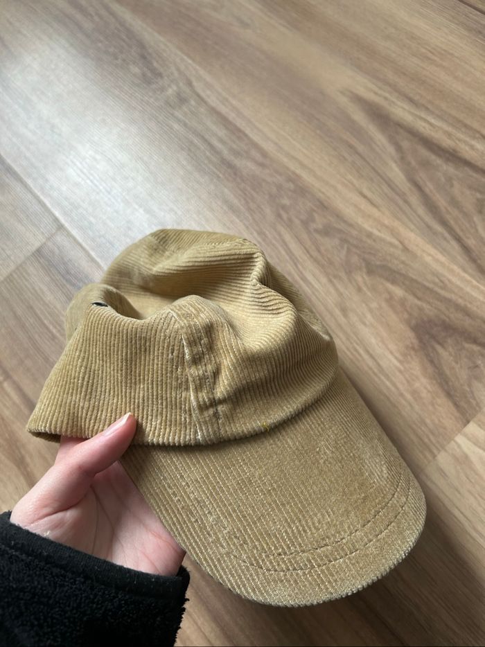 Casquette beige unie côtelée Homme Boutique Indépendante Réglable - photo numéro 6