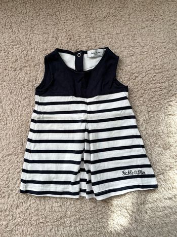 Robe bébé 12 mois style marin Sable & Mer – très bon état