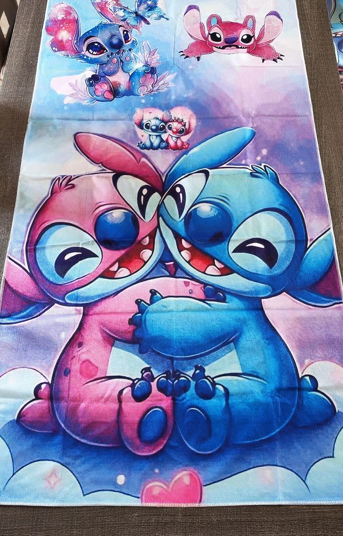 Drap de plage personnalisé stitch - photo numéro 4