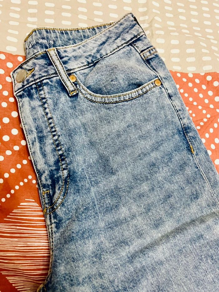 Jean baggy bleach - marque On the 34th - photo numéro 2