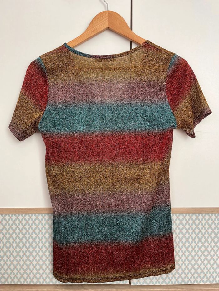 T shirt Les Petites pailleté M - photo numéro 4