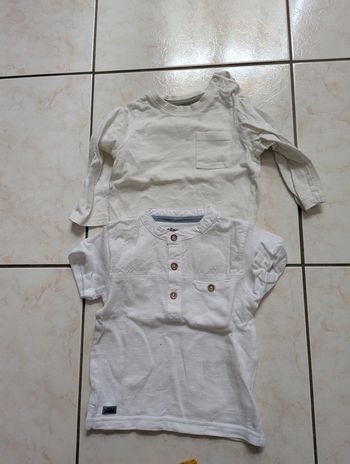 Lot 2 tee shirt 12 mois