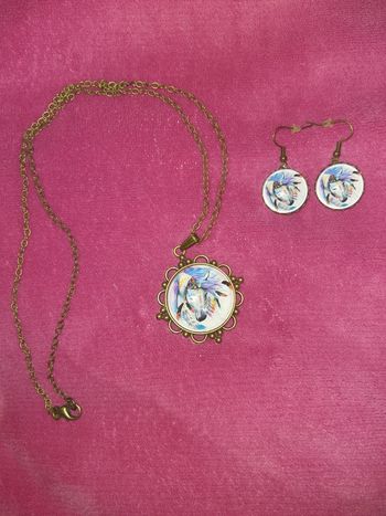 Parrure bijoux cabochon