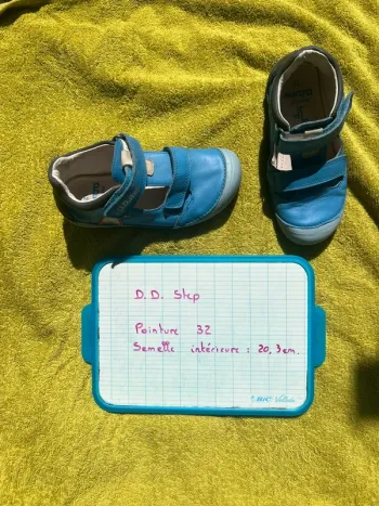 Sandales barefoot bleu