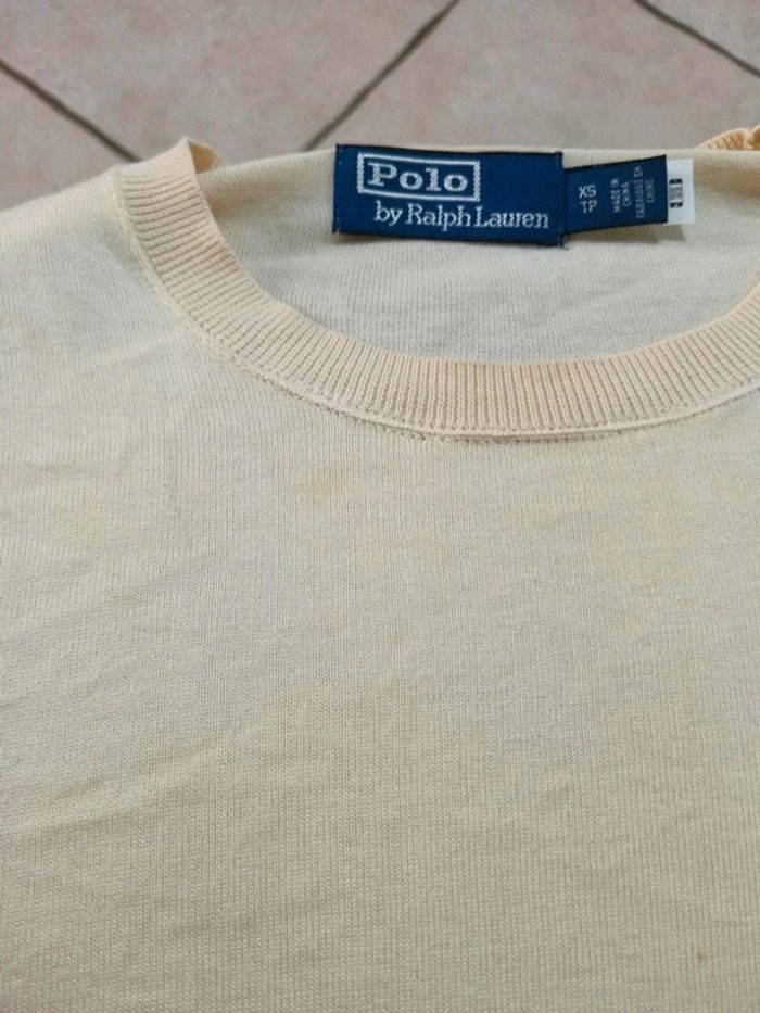 C46 pull crème Ralph Lauren XS - photo numéro 5