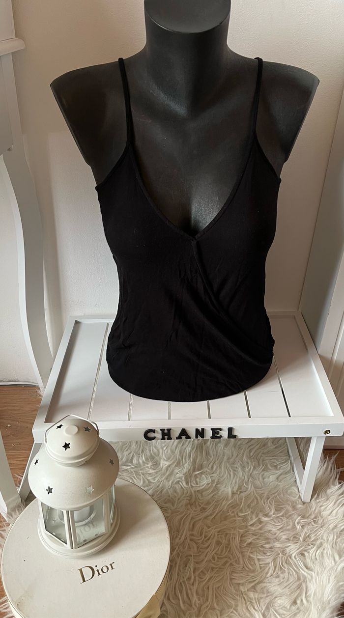 Body noir à bretelles dentelle Bershka T.M TBE 🖤