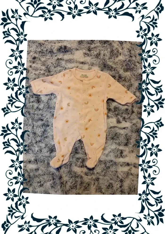 Pyjama velours 1mois Kiabi