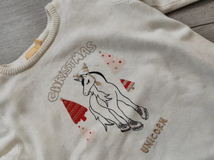 Pull Noël licorne - photo numéro 2