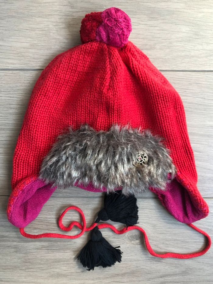 Ensemble bonnet, écharpe et moufles en laine et micro polaire Catimini T-2/3 ans - photo numéro 7