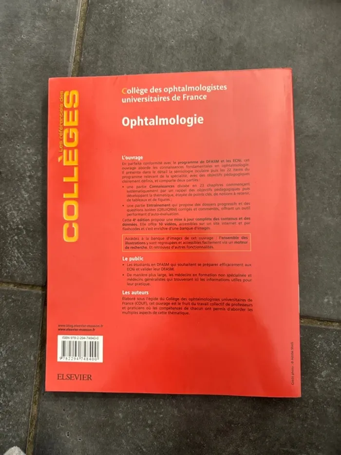 Livre les résidentiels des collèges ophtalmologie - photo numéro 3