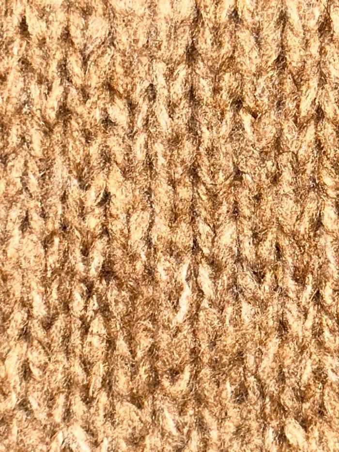 Robe pull/tunique maille marron col v April Vintage - photo numéro 3