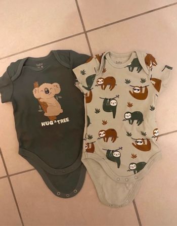 Bodys lot t2-3 mois koala neufs