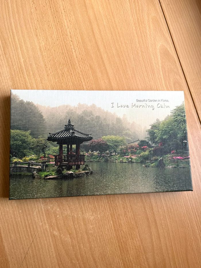 🌸 Toile murale "Jardin du Matin Calme" Souvenir de Corée du Sud - photo numéro 2